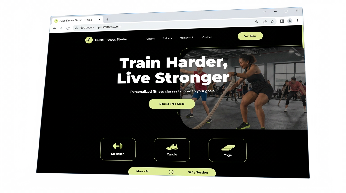 Professional website design on laptop and mobile